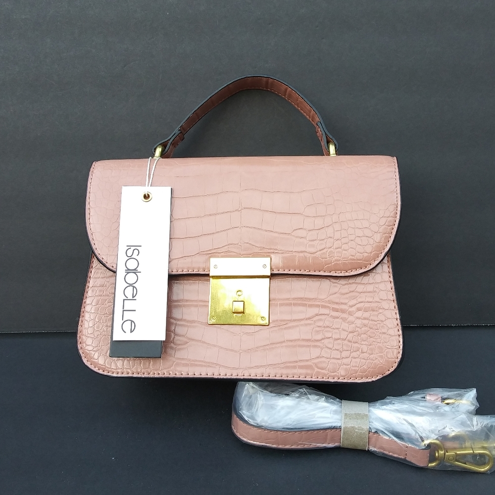 NWT ISABELLE VEGAN SMALL SATCHEL CROSSBODY BAG